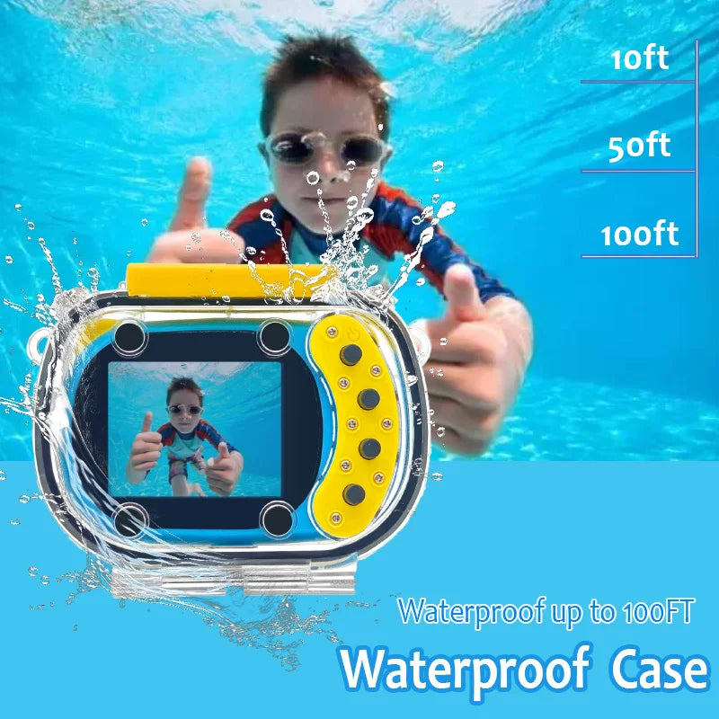 Kids Camera - Waterproof Underwater Camera for Kids,Birthday Gifts for Boys Age 4+,Children Digital Action Camera,Pool Toys