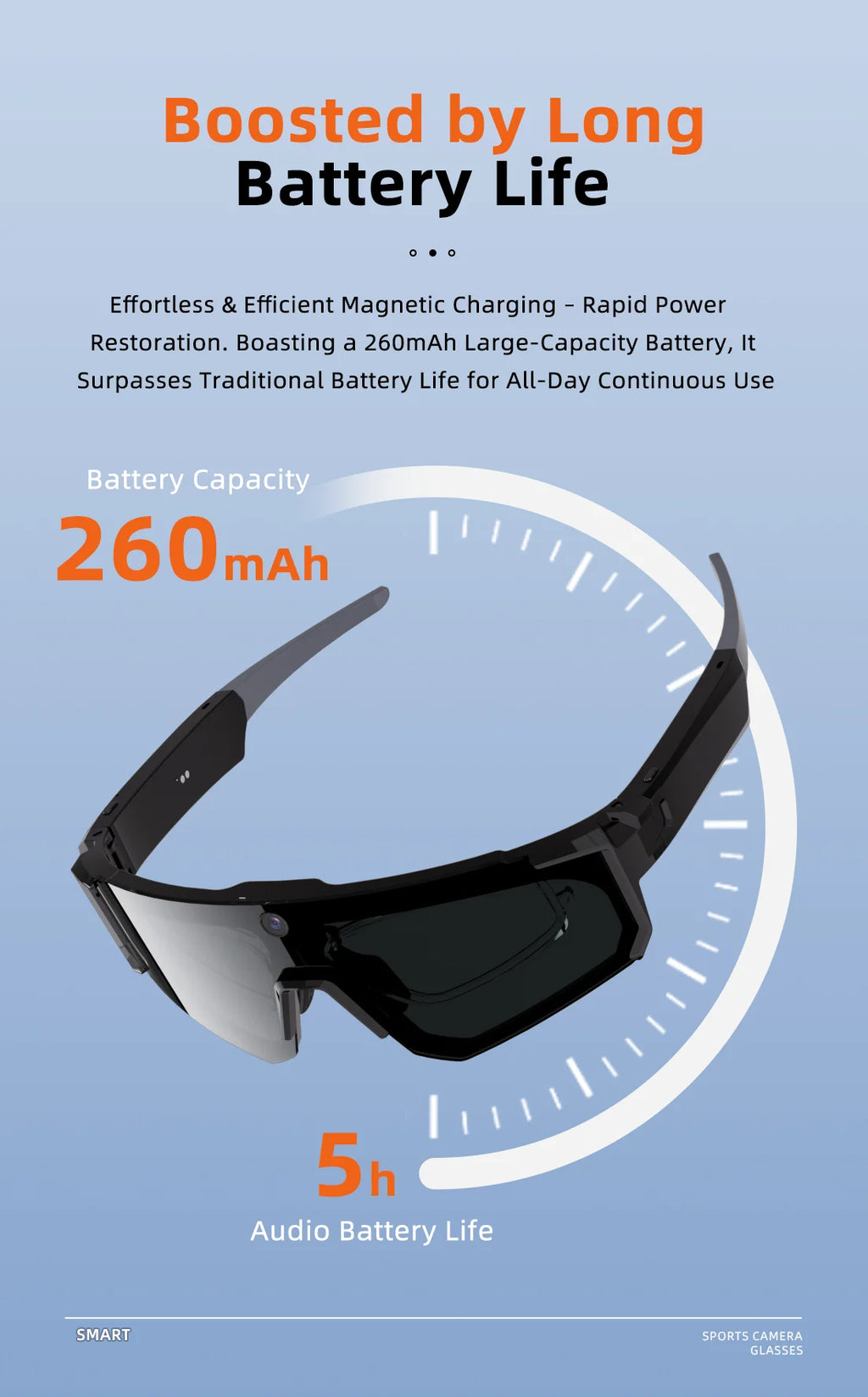 2026New AI Smart Glasses ChatGPT 1080P Camera 8MP Anti-shake Cycling Video&Photo Sport Sunglasses DualMic 32GB Windproof Goggles