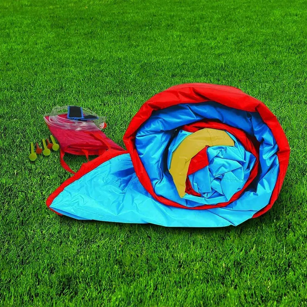 Double Drop Raceway 120 Inch High 2 Lane Iatable Outdoor Backyard Water Slide Splash Pool with Climbing Wall for Kids Ages 5 to