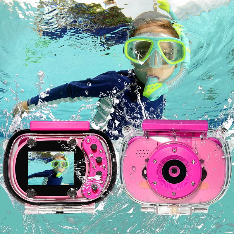 Kids Camera - Waterproof Underwater Camera for Kids,Birthday Gifts for Boys Age 4+,Children Digital Action Camera,Pool Toys